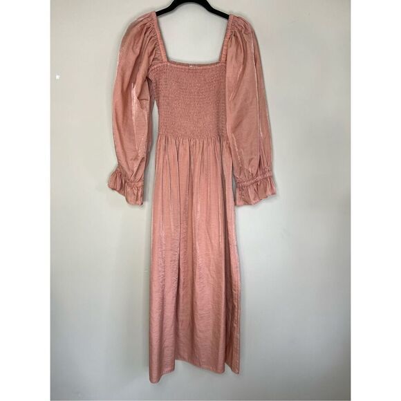 Baum Und Pferdgarten Adanna Smocked Midi Dress - Picture 3 of 8